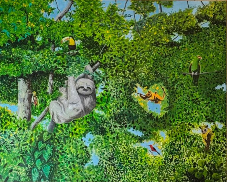 Pintura a óleo animais